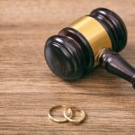 gavel and divorce rings